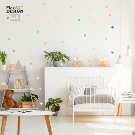 Stenske nalepke - Watercolor pisane pike